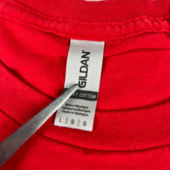 Mcdonalds X Cardi B Offset Crew Employee Shirt Adult Large Red Short Sleeve Tee - Picture 5 of 11